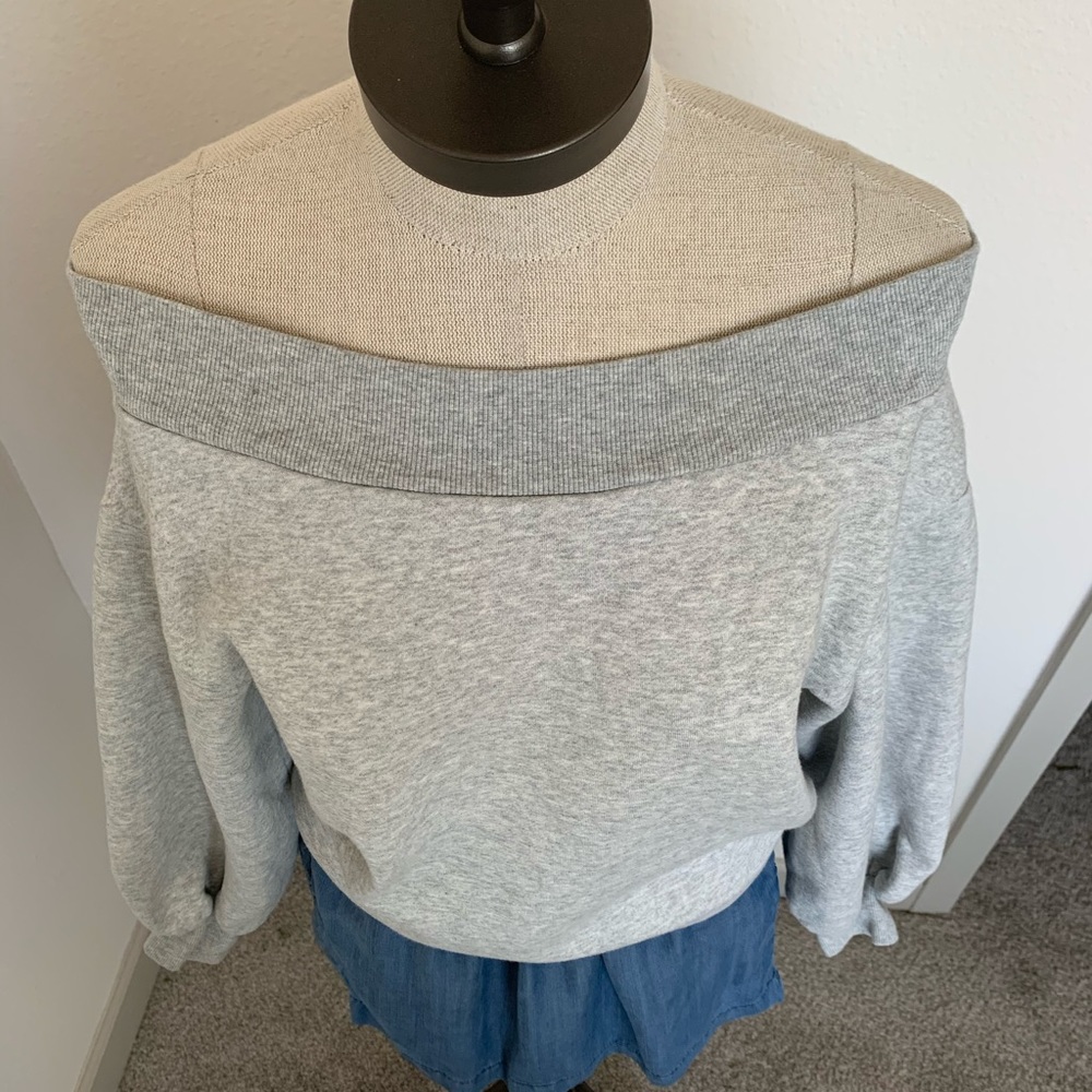 HM off the shoulder sweatshirt